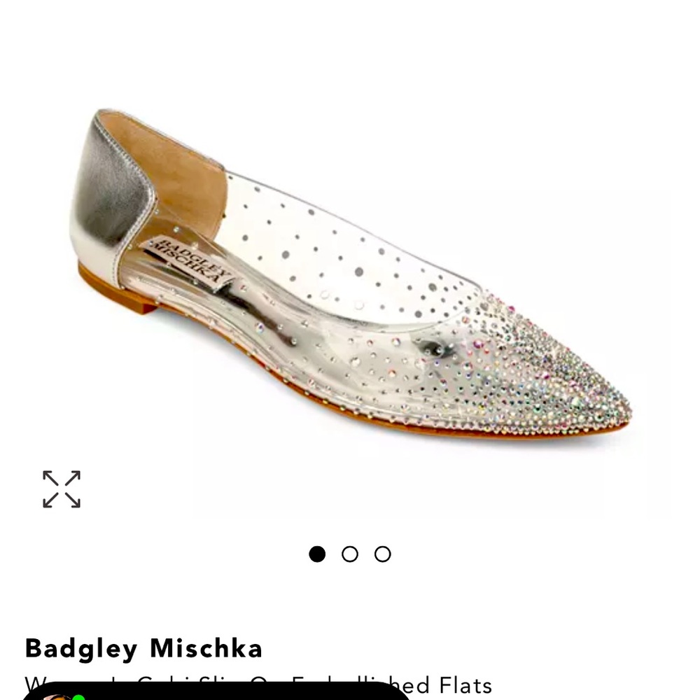 - Badgley Mischka
Women's Gabi Slip On Embellished Flats 
worn 
 twice